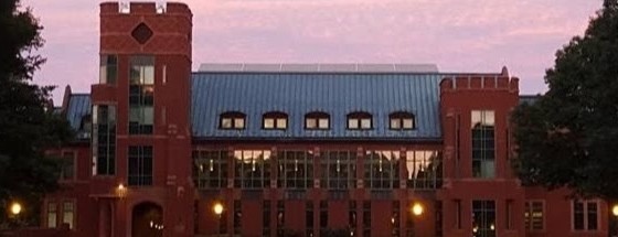 Morton Library in Richmond at Twilight